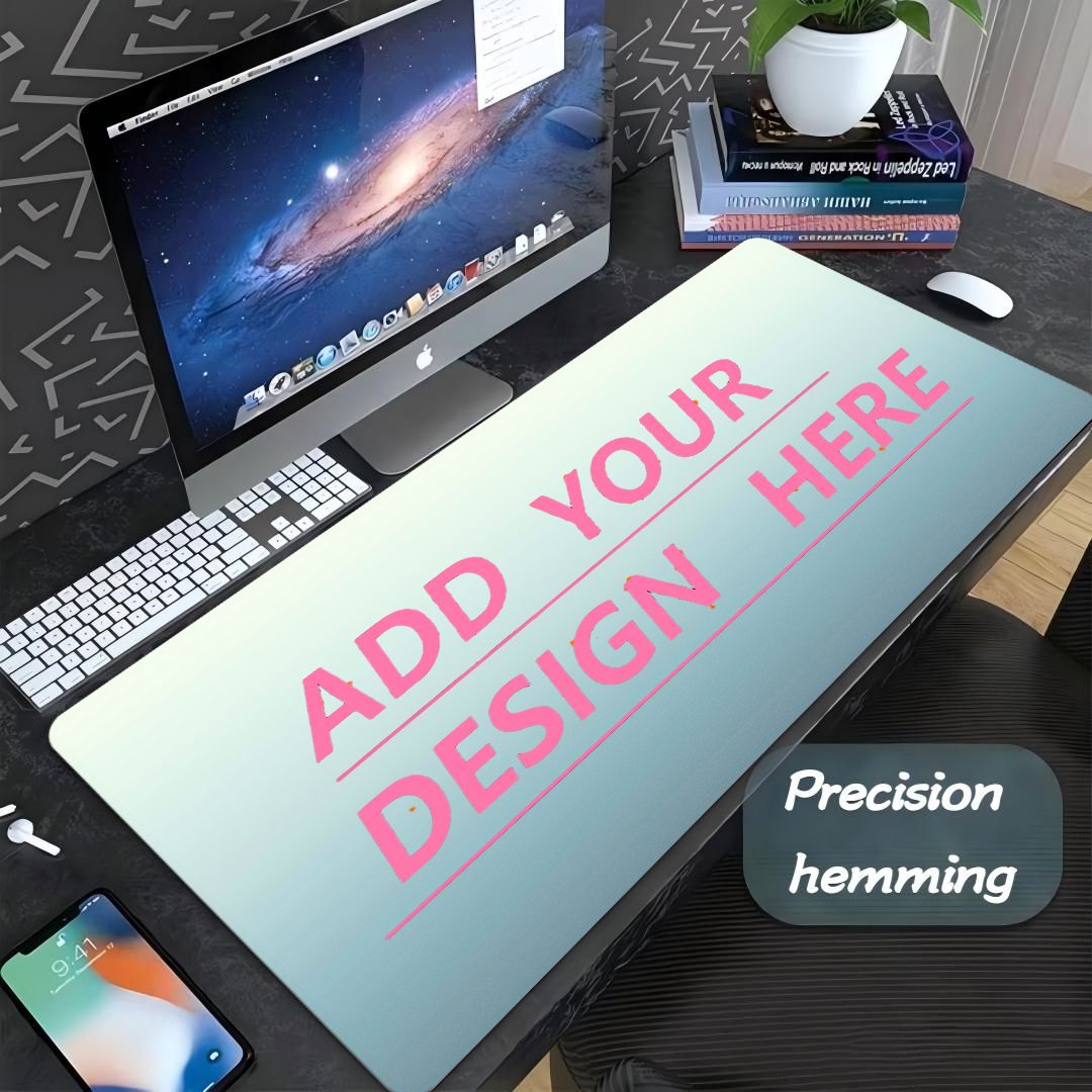 Desk Setup Rug - 맞춤형 커스텀 마우스패드, 사진/로고 인쇄, 방수