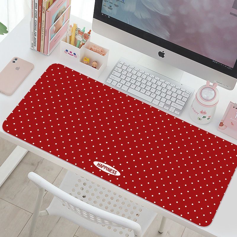 Yellow Desk Setup - 가죽 데스크 패드 보호대 한국산 화려한