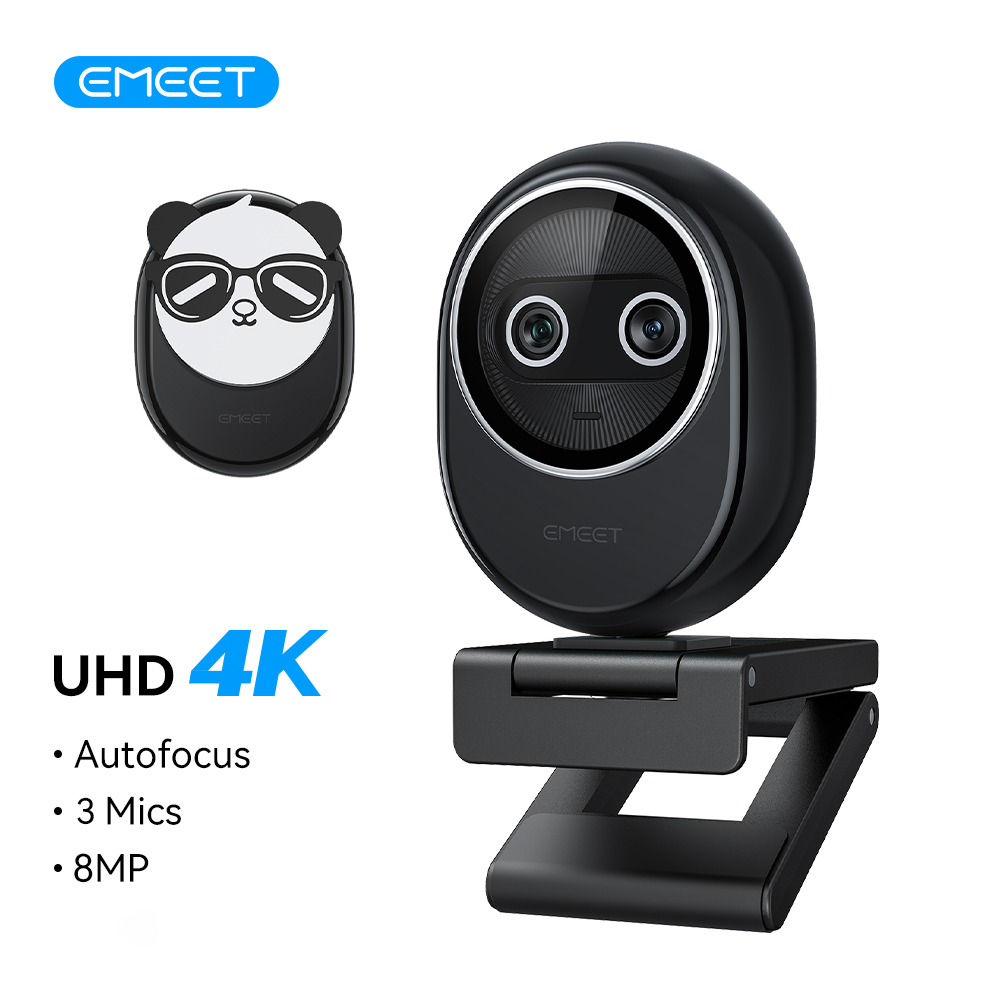 Desk Setup Ai - 웹캠 4K EMEET 듀얼 카메라 AI