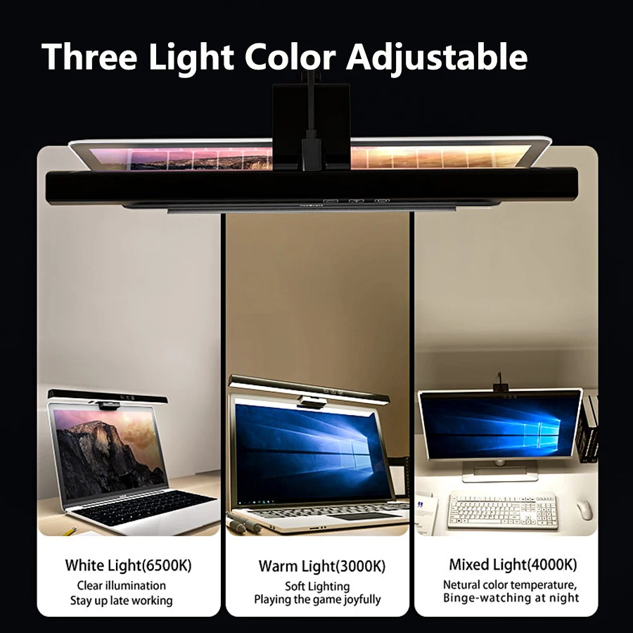 PC 컴퓨터용 LED 모니터 라이트 바, 책상 램프 설 - Desk Setup On Bed 리뷰 및 가격