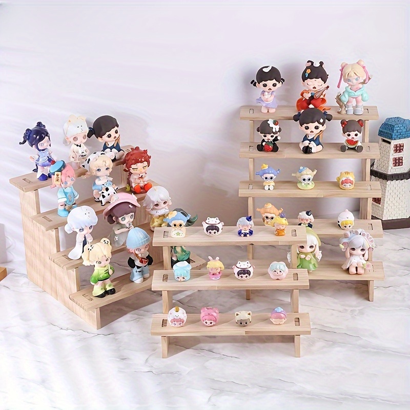 1pc 단단한 나무 사다리형 디스플레이 스탠드, 모델, - Desk Setup Wood 리뷰 및 가격