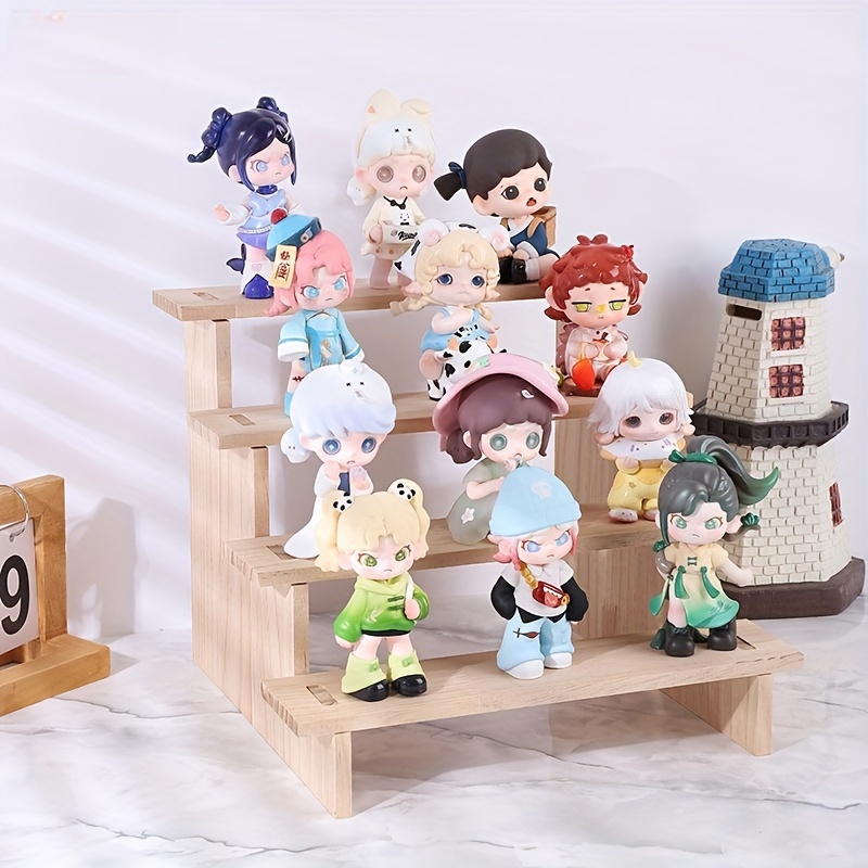 1pc 단단한 나무 사다리형 디스플레이 스탠드, 모델, - Desk Setup Wood 리뷰 및 가격
