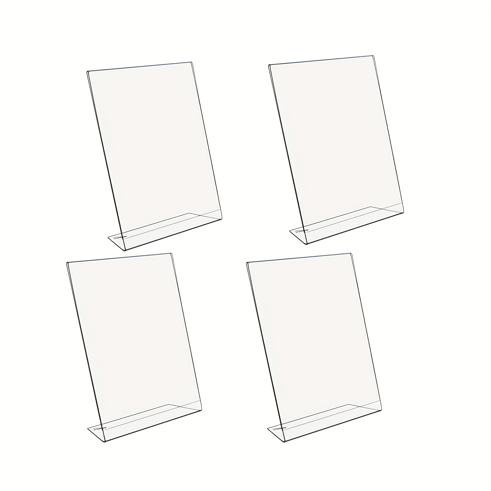 4pcs 투명 메뉴 홀더 양면 투명 아크릴 플라스틱 테 - Desk Setup Poster 리뷰 및 가격