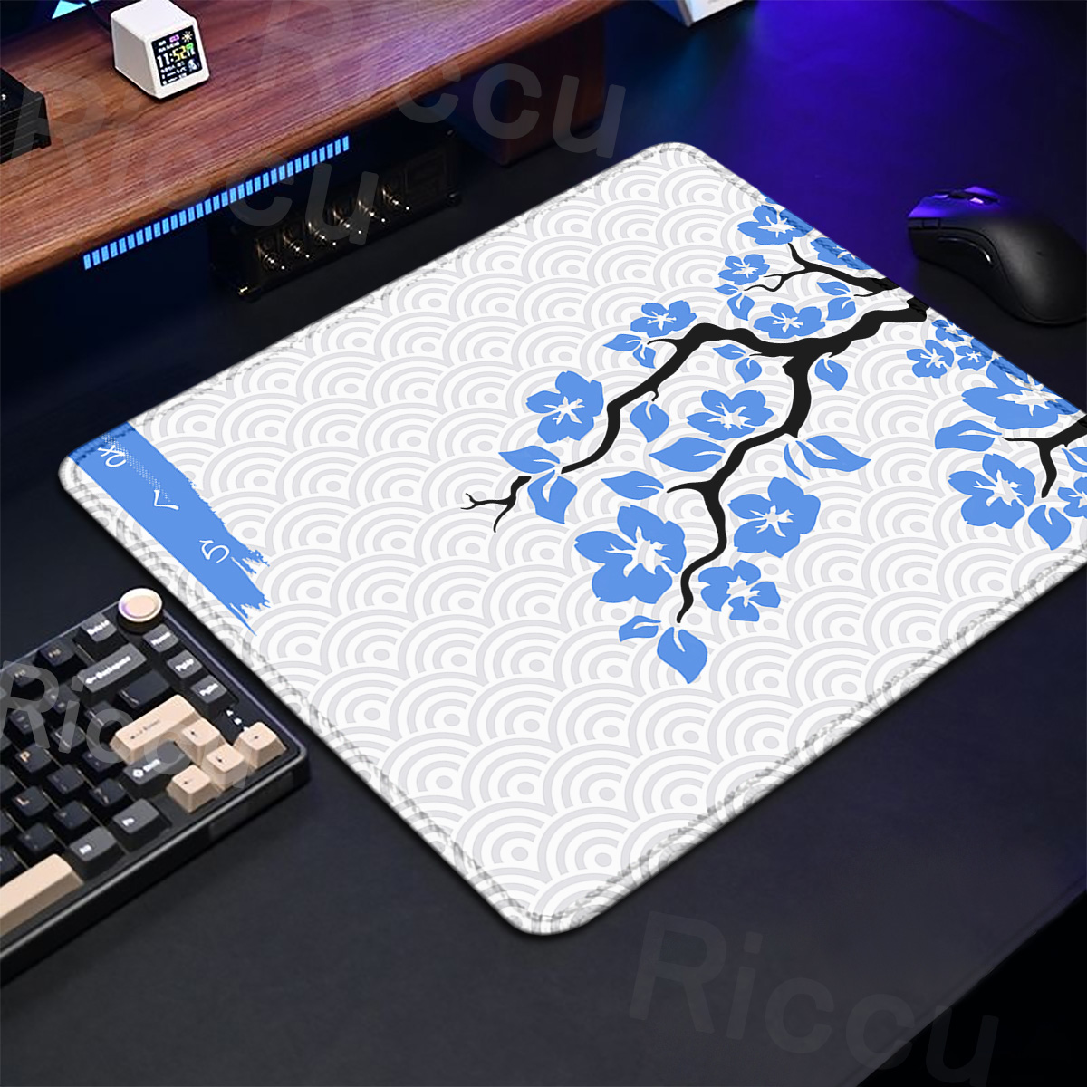 보라색 사쿠라 테이블 패드 게임용 마우스 작은 카펫 X - Korean Desk Setup 리뷰 및 가격