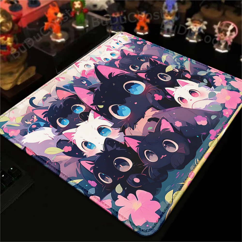 18x22cm 작은 깔개 검은 고양이 구름 빠른 배달  - Korean Desk Setup 리뷰 및 가격