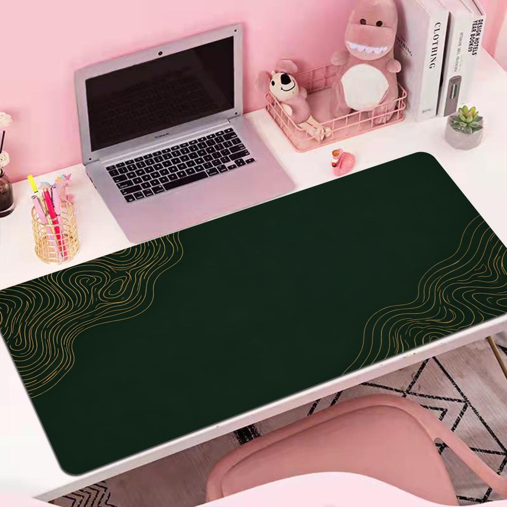 미니멀 포레스트 그린 럭셔리 데스크 매트, 확장형 마우 - Desk Setup Minimal 리뷰 및 가격