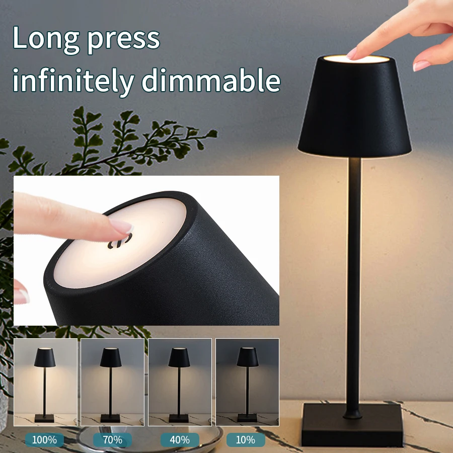 LED 책상 램프 Usb 충전식 테이블 램프 무선 터치 - Ambient Light Bar Usb 리뷰 및 가격