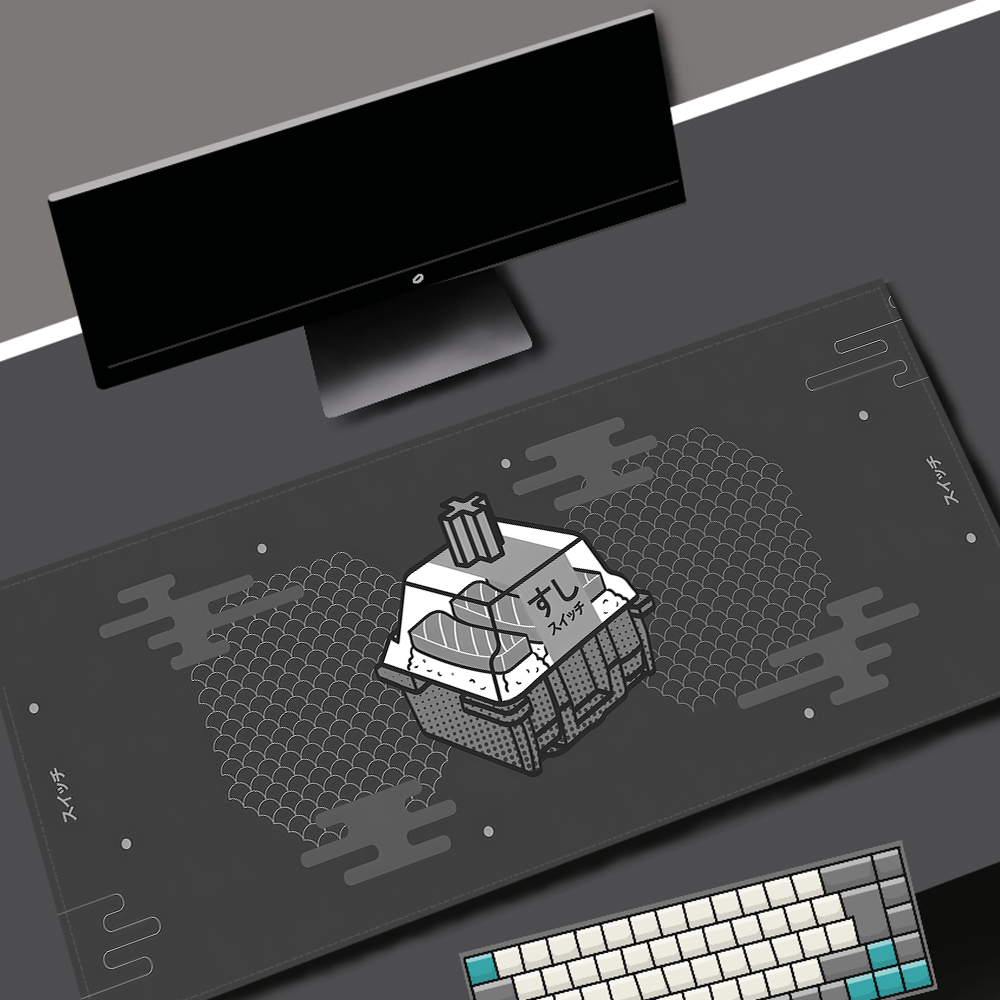 스위치 패드 카와이 게임용 마우스 패드 그레이 기계식  - Korean Desk Setup 리뷰 및 가격