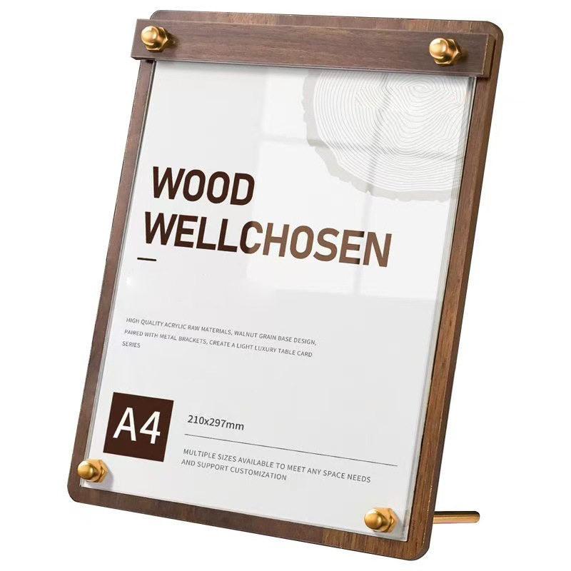 맞춤형 A4/A5 아크릴 나무결 무늬 메뉴 가격표 표시 - Desk Setup Wood 리뷰 및 가격