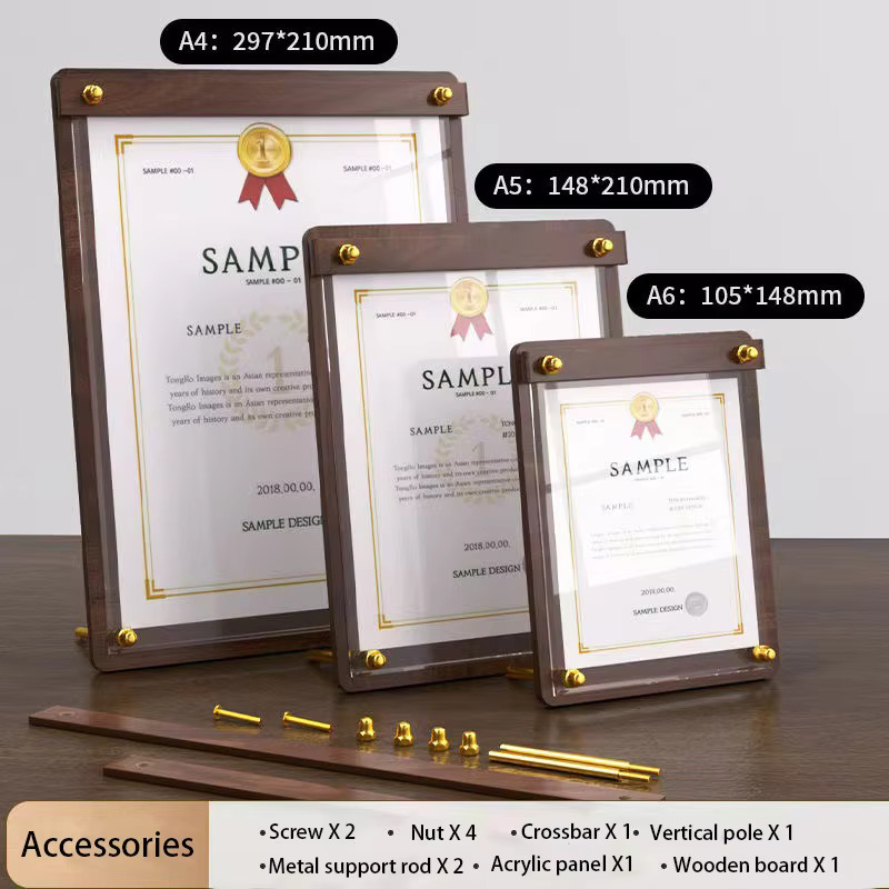 맞춤형 A4/A5 아크릴 나무결 무늬 메뉴 가격표 표시 - Desk Setup Wood 리뷰 및 가격