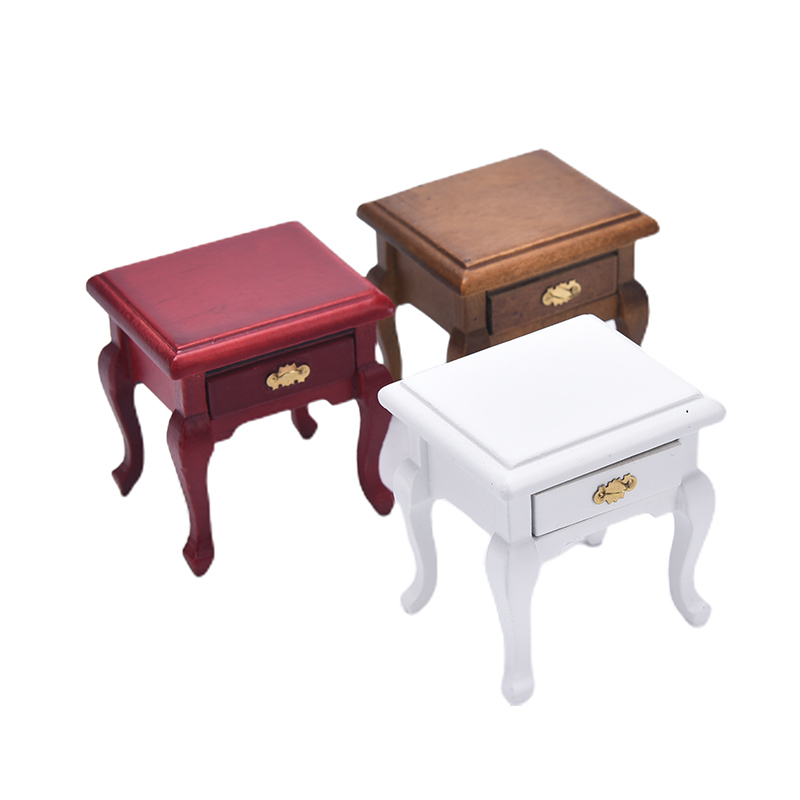 인형의 집 미니어처 가구 나무 침대 옆 서랍 테이블 나 - Desk Setup Wood 리뷰 및 가격