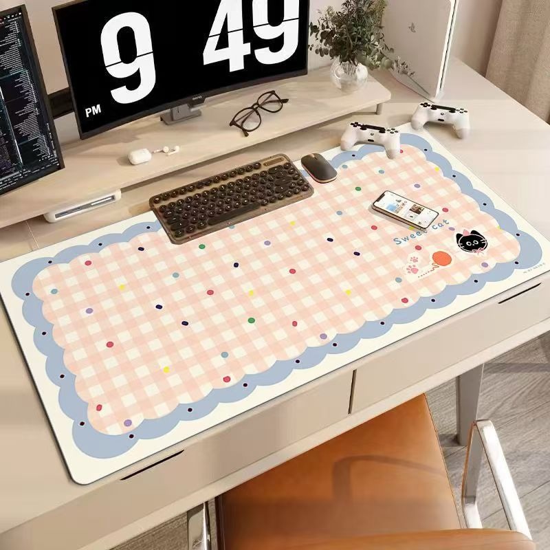 만화 일러스트 마우스 패드 대형 귀여운 소녀 기숙사 컴 - Yellow Desk Setup 리뷰 및 가격
