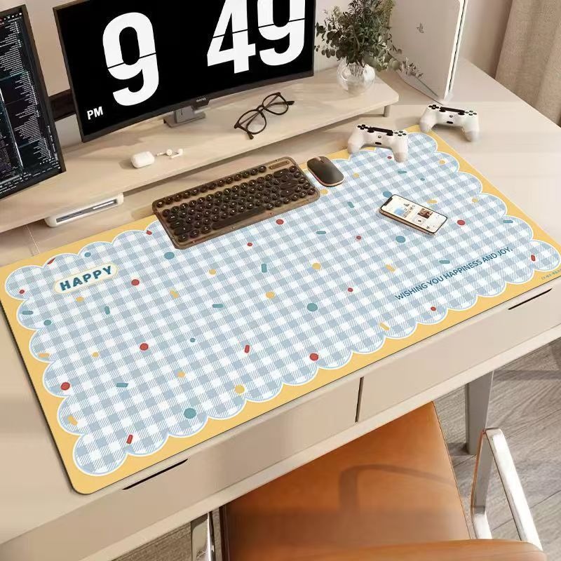 만화 일러스트 마우스 패드 대형 귀여운 소녀 기숙사 컴 - Yellow Desk Setup 리뷰 및 가격