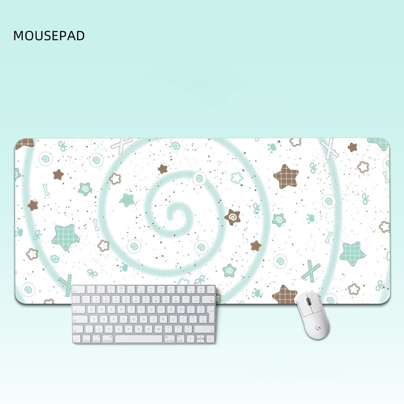가죽 PU 데스크 패드 보호대 패션 민트 그린 스타 스 - Yellow Desk Setup 리뷰 및 가격