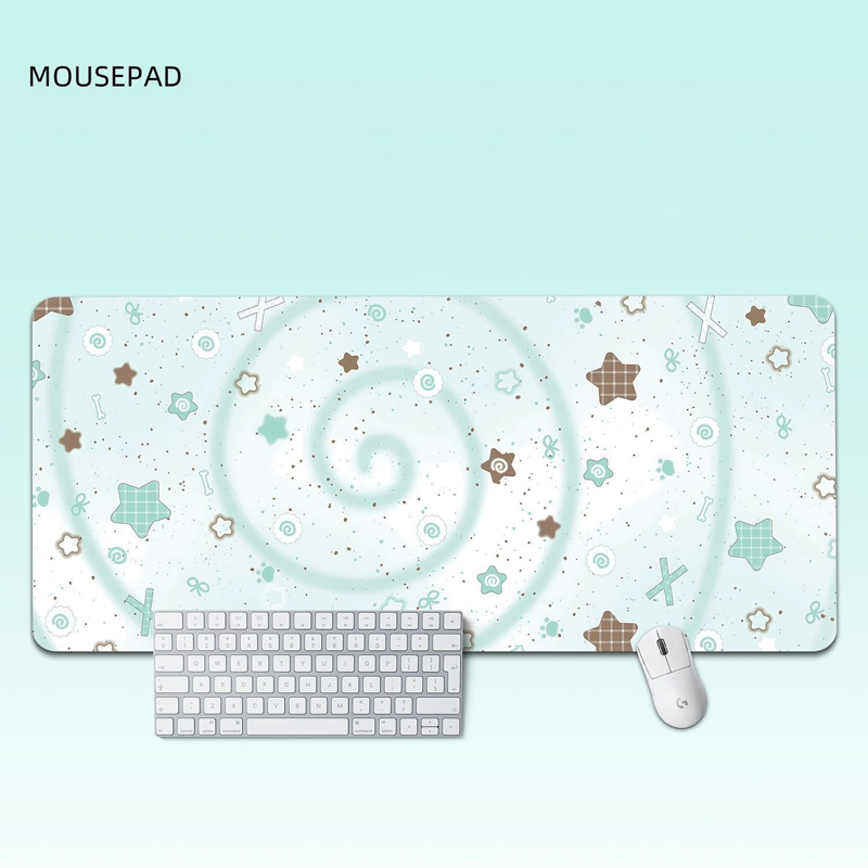 가죽 PU 데스크 패드 보호대 패션 민트 그린 스타 스 - Yellow Desk Setup 리뷰 및 가격