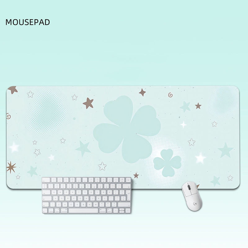 가죽 PU 데스크 패드 보호대 패션 민트 그린 스타 스 - Yellow Desk Setup 리뷰 및 가격